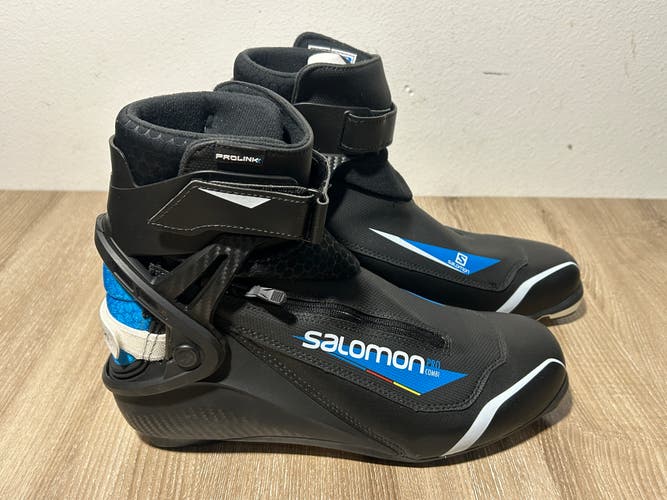 2022 Salomon Pro Combi Prolink XC Nordic Cross Country Skate / Classic Ski Boots NNN Men's 12.5
