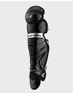Used Easton GAMETIME ADULT LEG GUARDS Catchers Leg Guards Black Adult 11851-S000053949