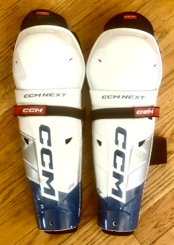 CCM Next 13” Shin Pads Guards JUNIOR Used