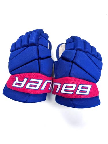 Used Bauer TEAM JR AMERKS Junior Gloves Royal Blue 11" 11860-S000317204