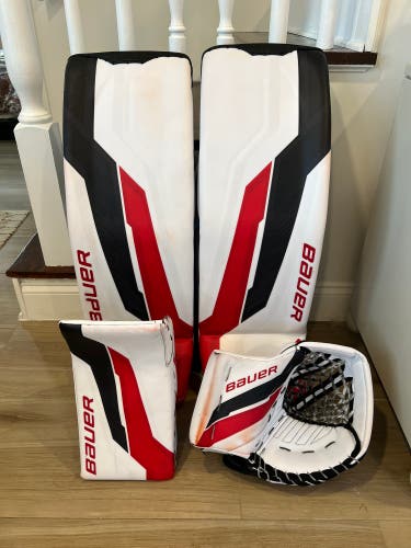 34" Bauer Supreme Shadow Regular Goalie Full Set Pro Stock - Jeremy Brodeur (Used)