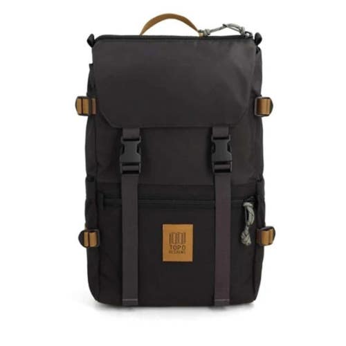 Topo Designs Rover Classic Backpack Bag Mens OS Black Sport Trail Hiking GBO4530