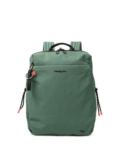 Hedgren Akira Backpack Unisex OS Duck Green Adjustable Shoulder Straps DAC281