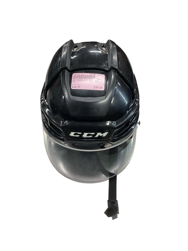 Used CCM TACKS 910 Helmet Half Visor Combo Black MD 11613-S000191741