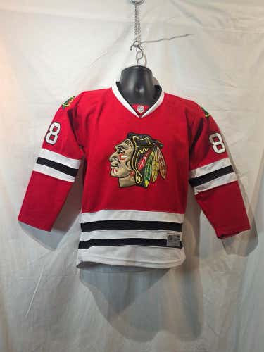 Made in Canada Reebok CCM Blackhawks Patrick Kane #88 Authentic Jersey Youth L/XL Fits Adult S