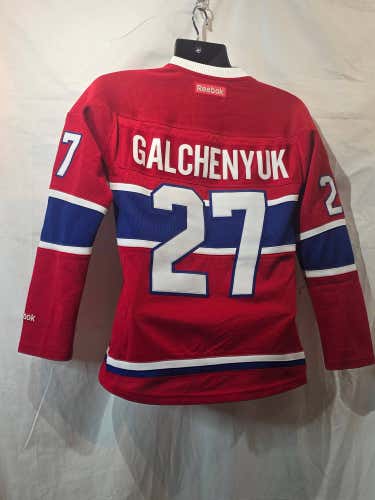 Reebok Montreal Canadiens Alex Galchenyuk #27 Home Jersey - Red - Women's Small