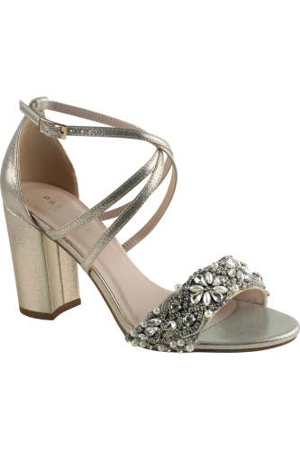Paradox London Hira Sandals Women's 9.5 M Champagne Block Heel Strappy ZOGG4162