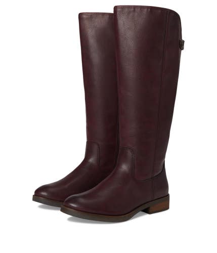 Frye & Co Kellie Women's 6M Mulberry Vegan Leather Harness Moto Boots ZOGG4216