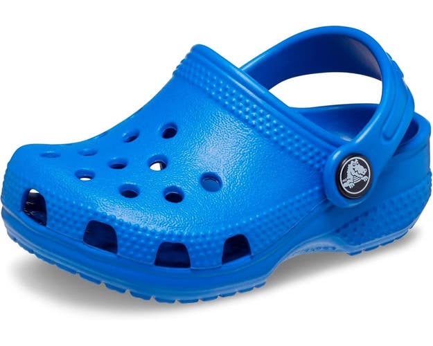 Crocs Classic 11441-4KZ Clogs Toddler US 2-3 Blue Slip On Comfort Shoes ZOGG4286