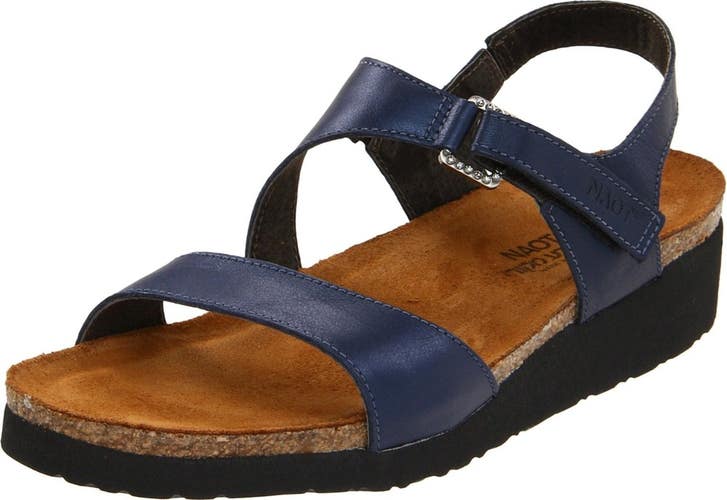 Naot Footwear Pamela 4421-D11 Sandals Womens US 9-9.5 Polar Sea Leather ZOGG4259