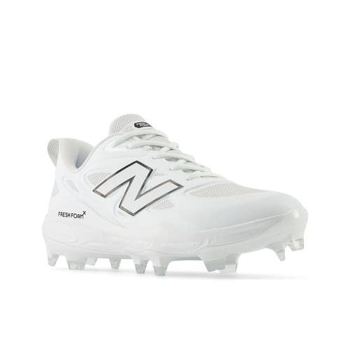 New Balance Fresh Foam X Velo v4 Women 9.5 White Molded Softball Cleats ZOGG4258