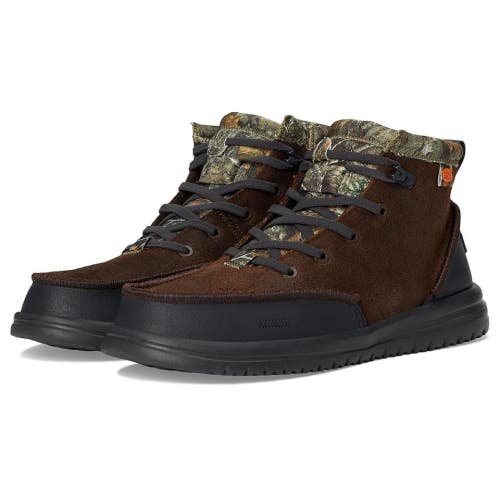 Hey Dude Bradley Classic Men's 13 M Brown Leather Lace Up Ankle Boots ZOGG4329
