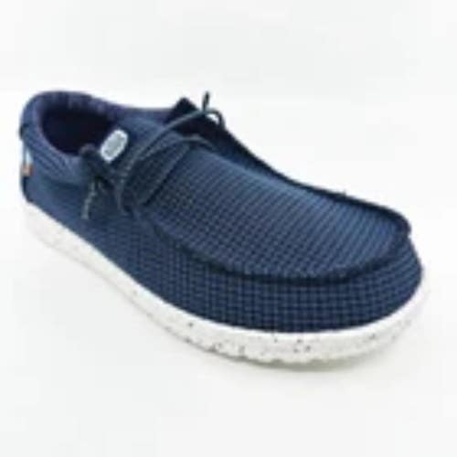 Hey Dude Wally 40431-410 Kids 4 Blue Sport Mesh Casual Slip On Shoes ZOGG4314