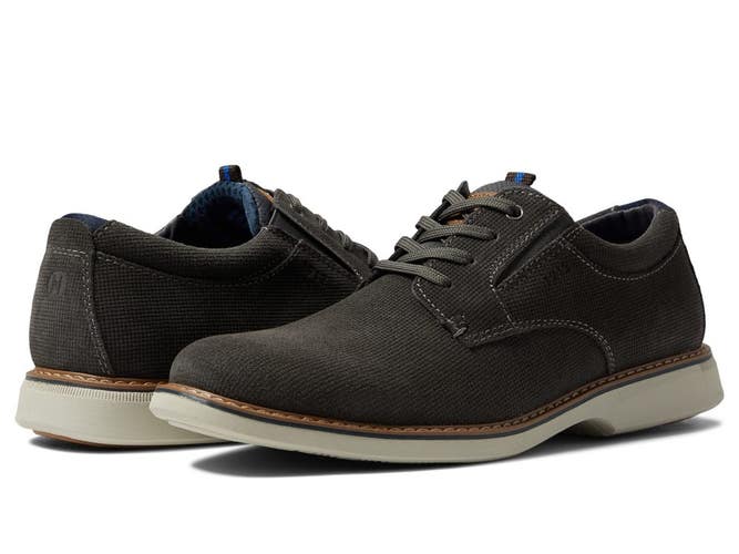 Nunn Bush Otto 84962-020 Oxford Mens 12 2E Gray Leather Plain Toe Shoes ZOGG4257