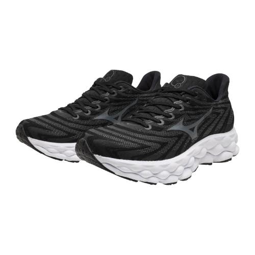 Mizuno Wave Sky 8 411462-90MG Sneakers Men's 12.5 D Black Running Shoes LIQ1986