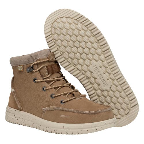 Hey Dude Bradley 40189-209 Boots Men's Wheat Leather Round Toe Ankle LIQ1920