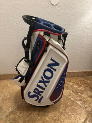 Srixon Limited Edition USA Tour Staff Stand Golf Bag Red White Blue Patriotic