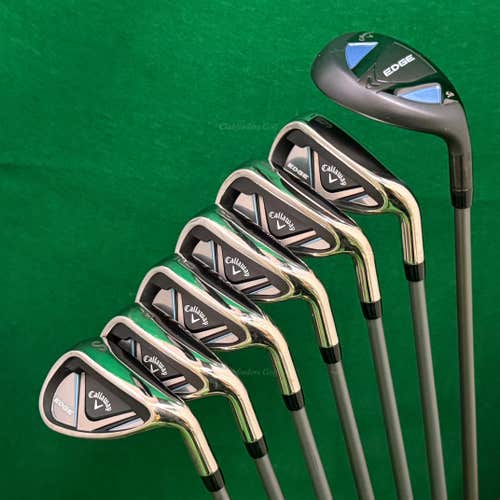 Callaway Edge 5H, 6-PW,SW Iron Set Factory Edge 75G Graphite Regular w/HC