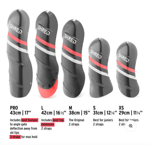 SHRED shinguards XS - Pro all sizes