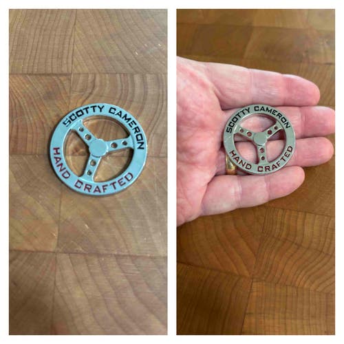 2023 SCOTTY CAMERON STEERING WHEEL BALL MARKER - PRECISION MILLED - NWOT!