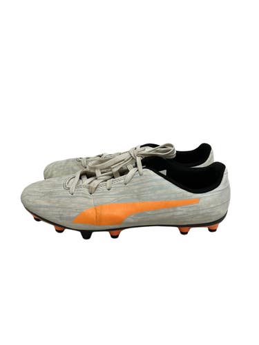 Used Puma Rapido Jr 5 Soccer Cleats White/Orange 11692-S000158764