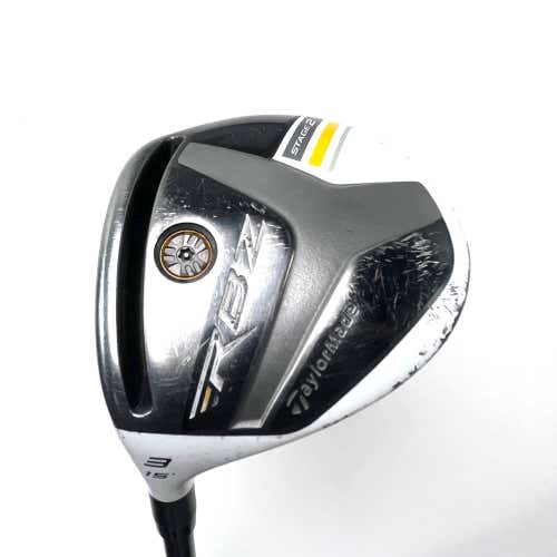 LEFTY TaylorMade RocketBallz Stage 2 3 Fairway 15* RocketFuel 60g Regular LH