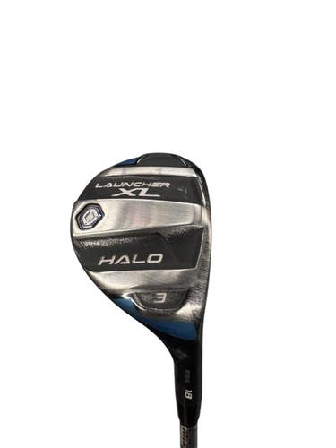 Used Cleveland LAUNCHER XL HALO Mens Hybrid Club RH Black 3 Hybrid 11835-S000211216