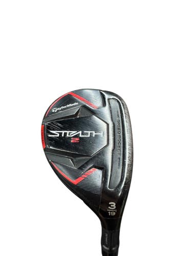 Used Taylormade STEALTH 2 Mens Hybrid Club RH Black 3 Hybrid 11835-S000211938
