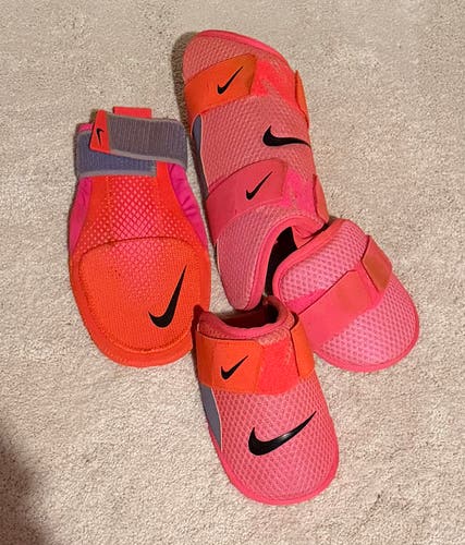 Nike Diamond Batter’s Elbow/Leg Guard, Sliding Mitt Combo - Pink/Grey (Used)