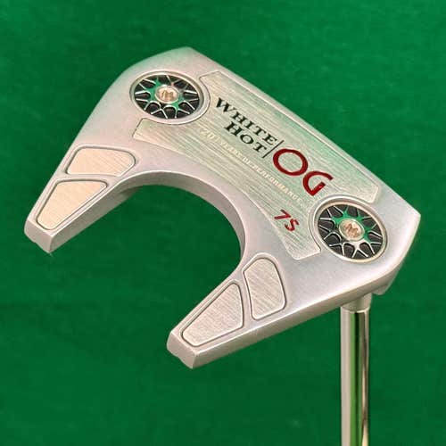 Odyssey White Hot OG 7S 34.5" Slant-Neck Mallet Putter Golf Club w/ HC *Read*