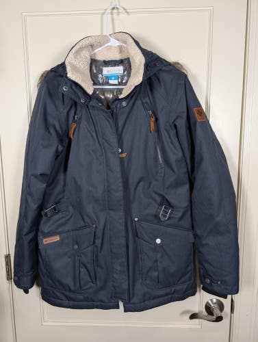 Columbia Women's Barlow Pass 550TD TurboDown Jacket Gray Size: L Omni-Heat