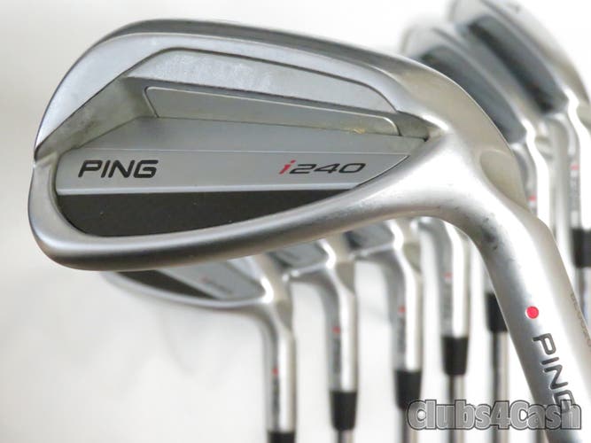PING i240 Irons Red Dot NS PRO Modus3 Tour 115 X-Flex Power Specs 4-P+U