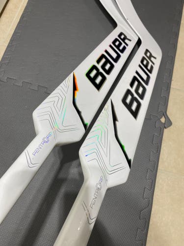 2 Pack Used Bauer Flylite 24" Pro Stock Teal