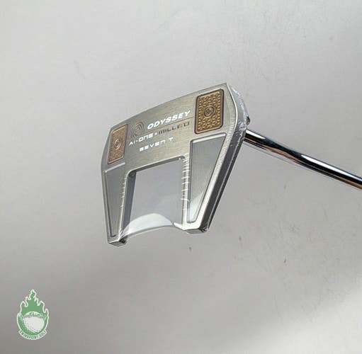 NEW Right Handed Odyssey Ai-ONE Milled Seven T 35" Putter Gold Steel Golf Club