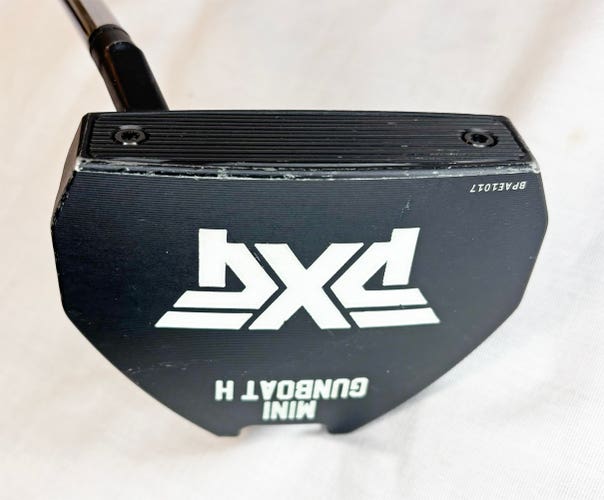 PXG Mini Gunboat H Black Mallet Putter (35" Flow Neck, LEFT) Golf Club LH