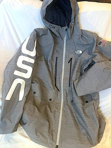The North Face Dryvent USA Ski Jacket Heather Gray Men's Size Large