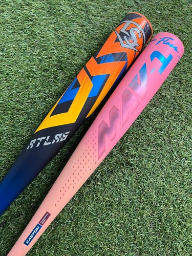 Easton Mav1 Flash + Louisville Slugger Atlas BBCOR Bat Combo (-3)