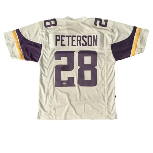 Adrian Peterson Autographed Signed Vikings Jersey Minnesota NFL JSA COA