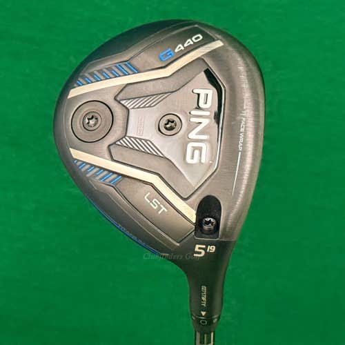 Ping G440 LST 19 Fairway 5 Wood Ping Tour 2.0 Black 75-S Graphite Stiff w/HC
