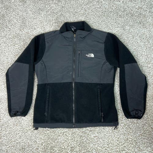 North Face Jacket Womens Large Black Outdoor Fleece Full Zip Denali Windbreaker