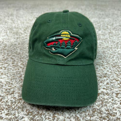 Minnesota Wild Hat Mens One Size Green Hockey NHL Adjustable Strap Cap Dad Logo
