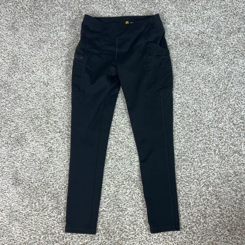 Carhartt Pants Womens Small Black Work Force Utility Legging Rugged Flex Pockets