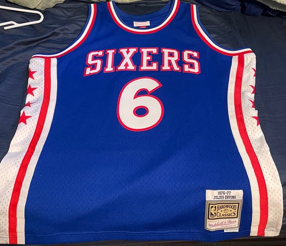 Blue Large Men's Mitchell & Ness Jersey (New)