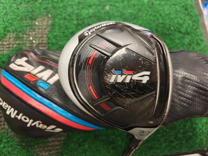 Taylormade M4 Fairway 3HL 16.5 Degree Wood Stiff Flex Graphite w Headcover