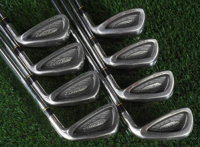 Top Flite Tour Irons Set 3-PW Titan Steel Regular Flex OLC Steel Shaft RH