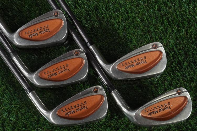 TaylorMade Burner Oversize Irons Set 5-9 Bubble Shaft TS-100 Plus Extra Stiff RH