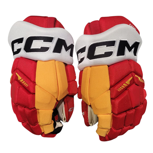 New CCM HGTKXP KADRIA FLAMES Pro Stock Gloves 14"
