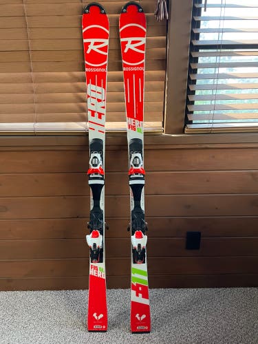 Rossignol Hero SL FIS 150 cm Racing Skis With Bindings Max Din 12 (Used)