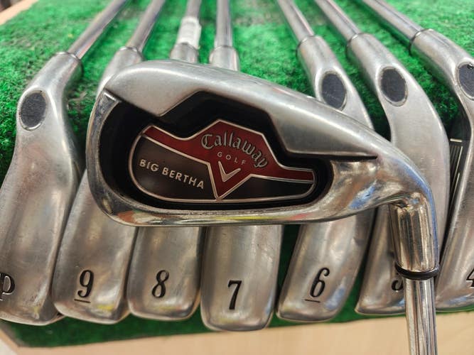 Callaway 2006 Big Bertha Iron Set 3-PW Steel Shaft Uniflex
