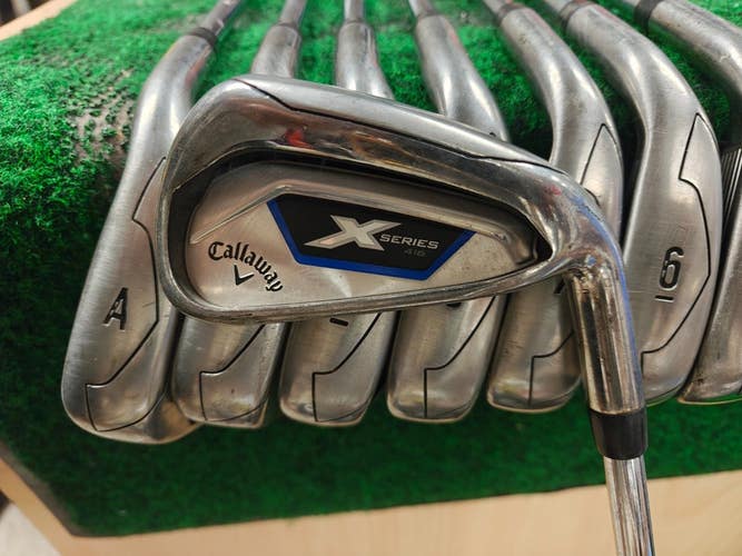 Callaway X Series 416 Iron Set 4-PW,AW Steel Shaft Uniflex